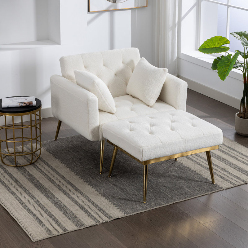 Everly Quinn Hetum Upholstered Chaise Lounge & Reviews Wayfair